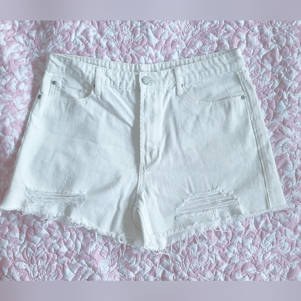 White Denim Women's Shorts